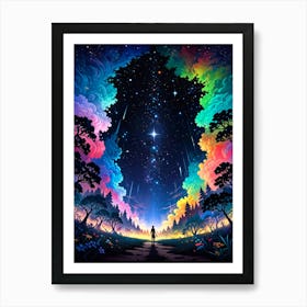 Starry Night Sky 24 Art Print