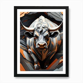 Bull In The Cave Poster