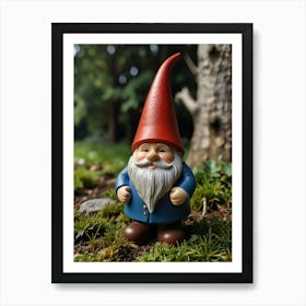 Garden Gnome Art Print