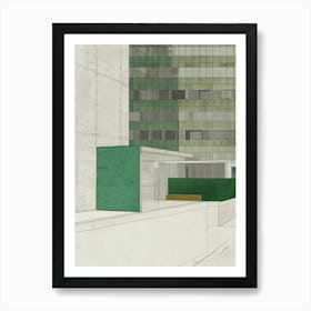 Green Building Art Print