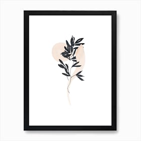 Calligraphy Plant Art Print