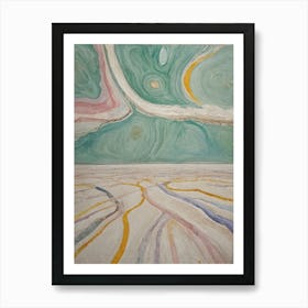 Abstract Salt Flats Poster