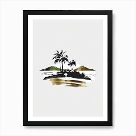 Palm Trees On The Island 2 Art Print