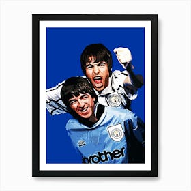 oasis brit pop band music 8 Art Print