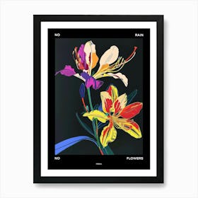 No Rain No Flowers Poster Freesia 2 Art Print