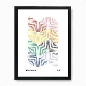 Geometric Bauhaus Poster 8 Art Print