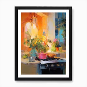 Kitchen In The Sun Art Print