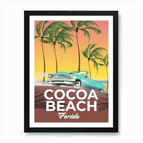 Cocoa Beach Florida Art Print