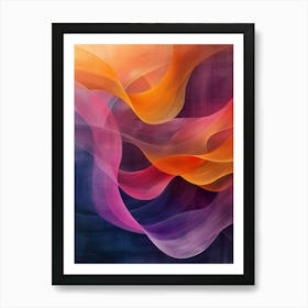 Abstract Wave Painting 1 Art Print