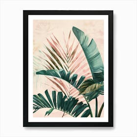 Tropical Leaves Canvas Print 4 Art Print