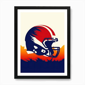 American Football Helmet Art Print