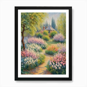 Romantic Garden Path Art Print