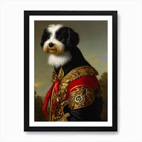 Coton De Tulear Renaissance Portrait Oil Painting Art Print