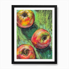 Three Apples Art Print