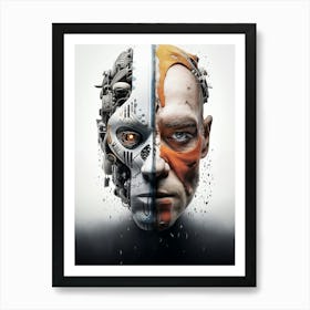 Face Of A Robot Poster