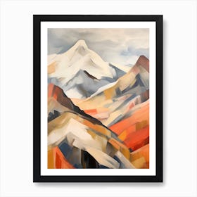 Mount Olympus Greece 6 Mountain Painting Art Print