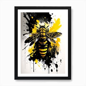 Bee Painting Art Print