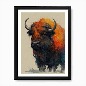 Buffalo Canvas Print Art Print