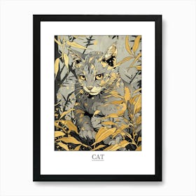 Cat Precisionist Illustration 2 Poster Póster