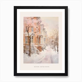 Dreamy Winter Painting Poster Boston Usa 1 Poster