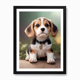 Beagle Puppy Art Print