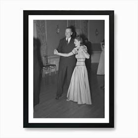 Couple Dancing Put Your Little Foot Out At Dance During The San Angelo Fat Stock Show Art Print