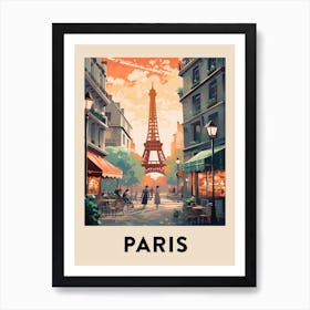 Vintage Travel Poster Paris 3 Art Print