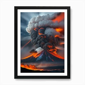 Volcano Eruption 1 Art Print