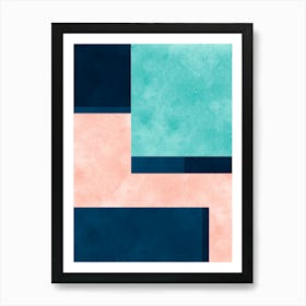 Contemporary modern geometry 21 Art Print