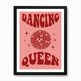 Dancing Queen Red Art Print
