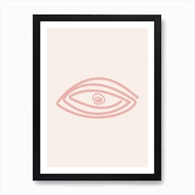 Eye Spiral Art Print