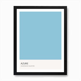 Azure Colour Block Poster Art Print