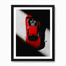 Red Ferrari F40 Affiche