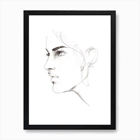 Profile 2 Art Print