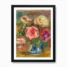 Roses In A Vase 2 Art Print