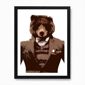 Bear Suit Art Print