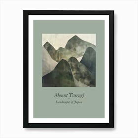 Landscapes Of Japan Mount Tsurugi Art Print