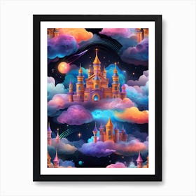 Castle In The Clouds 7 Art Print