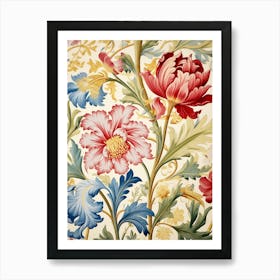 Floral Wallpaper 177 Art Print