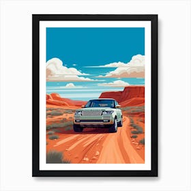 A Range Rover In The The Great Alpine Road Australia 4 Art Print