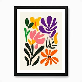 Abstract Flowers 10 Art Print