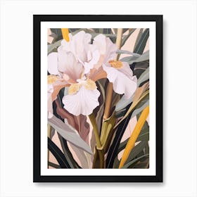 Flower Illustration Iris 3 Art Print