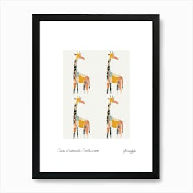 Cute Animals Collection Giraffe 2 Art Print