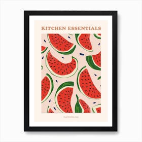 Watermelon Pattern Illustration Poster 2 Art Print