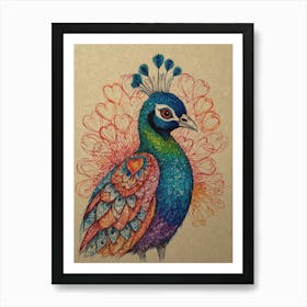 Peacock 17 Art Print