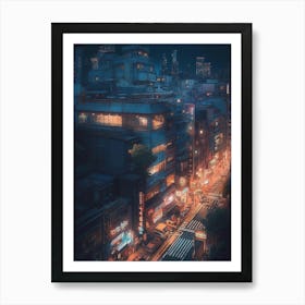 City At Night 21 Art Print