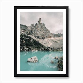 Blue Alpine Lake Art Print