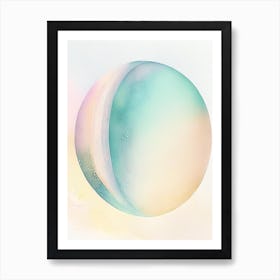 Uranus Gouache Space Art Print