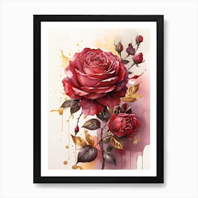 Red Roses Art Print