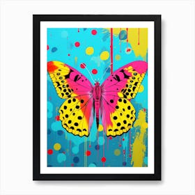 Pop Art Clouded Yellow Butterfly    4 Art Print